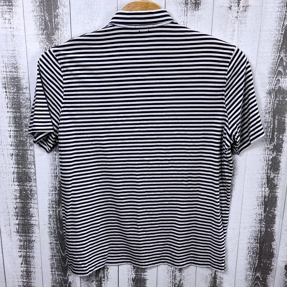 Polo Ralph Lauren Classic Fit Striped Polo Shirt Navy White XL Pony Pocket